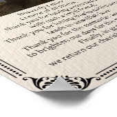 Pet Memorial Dog Prayer - Poster (Hoek)