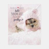 Pet Memorial Favorite Hallo Quote Keepomwille Foto Fleece Deken (Voorkant)