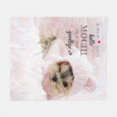 Pet Memorial Favorite Hallo Quote Keepomwille Foto Fleece Deken (Voorkant (Horizontaal))
