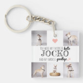 Pet Memorial Favorite Hallo Quote Keepomwille Sleutelhanger (Voorkant)