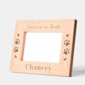 Pet Memorial Forever Dog Cat Custom Wood Foto Gegraveerde Lijstjes (Links)