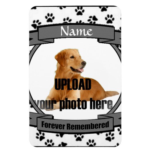 Pet Memorial -Forever herdacht Magneet (Verticaal)