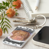 Pet Memorial - Forever herdacht - Pet Loss Dog Sleutelhanger (Voorkant Rechts)