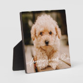 Pet Memorial Forever hoort eenvoudige moderne foto Fotoplaat (Voorkant)