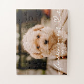 Pet Memorial Forever hoort eenvoudige moderne foto Legpuzzel (Verticaal)