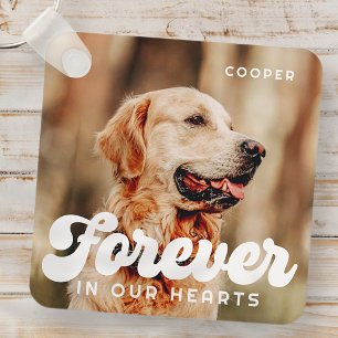 Pet Memorial Forever in ons hart Foto Sleutelhanger