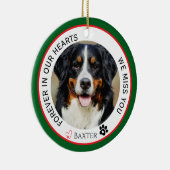 Pet Memorial Forever in ons hart Keramisch Ornament (Rechts)