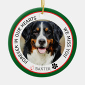 Pet Memorial Forever in ons hart Keramisch Ornament (Voorkant)