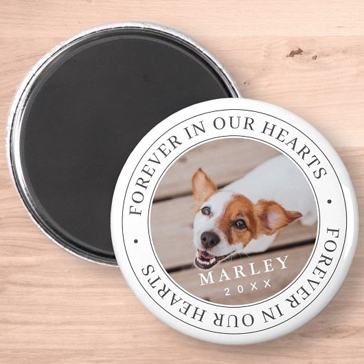 Pet Memorial Forever in ons hart Moderne foto Magneet
