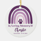 Pet Memorial foto aandenken Keramisch Ornament (Voorkant)