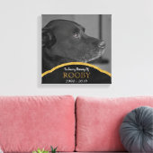 Pet Memorial Foto Aangepaste gepersonaliseerde naa Canvas Afdruk (Insitu (Woonkamer))