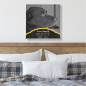 Pet Memorial Foto Aangepaste gepersonaliseerde naa Canvas Afdruk (Insitu (Slaapkamer))