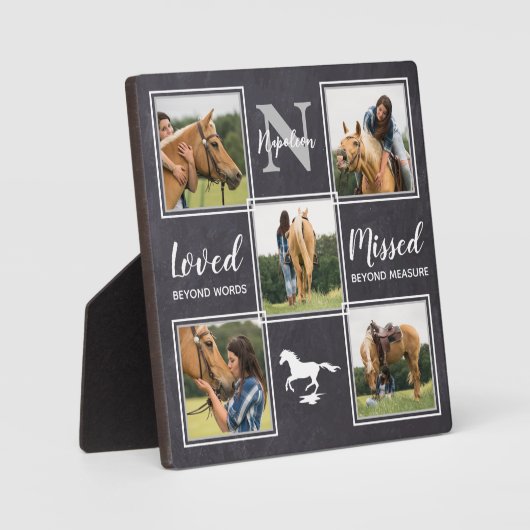 Pet Memorial Foto Collage Fotoplaat (Voorkant)