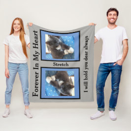 Pet Memorial Foto Fleece Deken