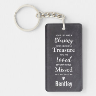Pet Memorial Foto Gift Sympathie Pet Loss Memorial Sleutelhanger