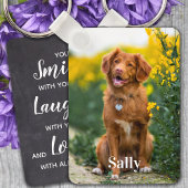 Pet Memorial Foto Gift Sympathie Poem Pet Loss Sleutelhanger
