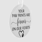 Pet Memorial Foto Ornament (voorkant)