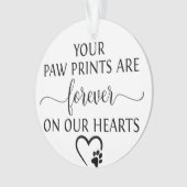 Pet Memorial Foto Ornament (voorkant)