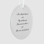 Pet Memorial Foto Ornament (voorkant)