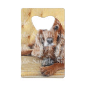 Pet memorial foto PERSONALIZE Creditkaart Flessenopener (Achterkant)