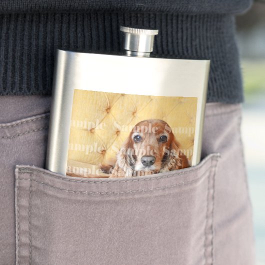 Pet memorial foto PERSONALIZE Flacon (Voorbeeld)