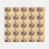 Pet memorial foto PERSONALIZE Fleece Deken (Voorkant (Horizontaal))