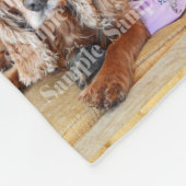 Pet memorial foto PERSONALIZE Fleece Deken (Hoek)