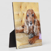 Pet memorial foto PERSONALIZE Fotoplaat (Zijkant)