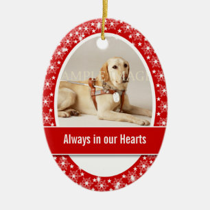 Pet memorial foto PERSONALIZE Keramisch Ornament
