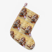 Pet memorial foto PERSONALIZE Kleine Kerstsok (Voorkant (Hangend))