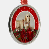 Pet memorial foto PERSONALIZE Metalen Ornament (Rechts)