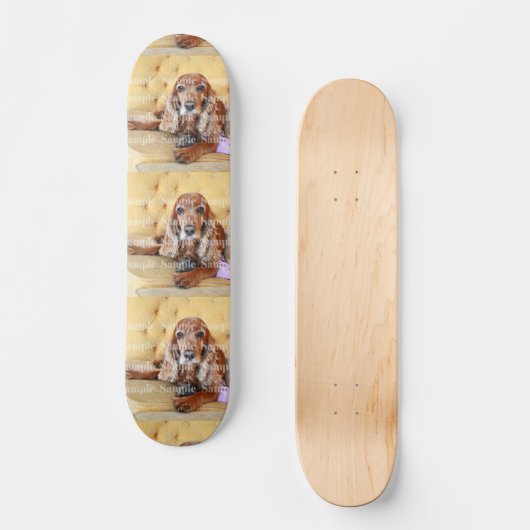 Pet memorial foto PERSONALIZE Persoonlijk Skateboard (Voorkant)