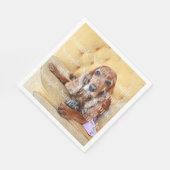 Pet memorial foto PERSONALIZE Servet (Hoek)