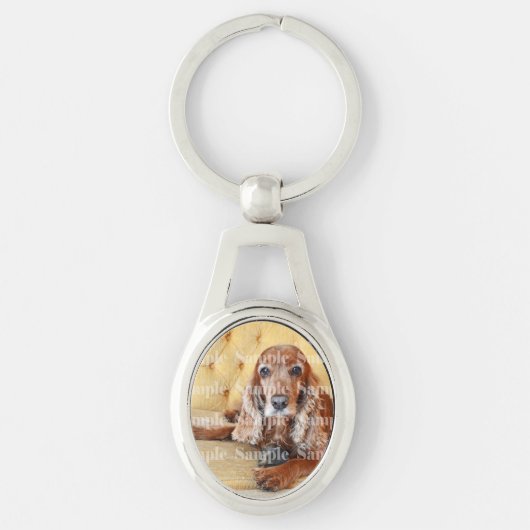 Pet memorial foto PERSONALIZE Sleutelhanger (Voorkant)