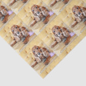 Pet memorial foto PERSONALIZE Tissuepapier (Detail)