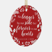 Pet Memorial Foto Personalized Holiday Elements Keramisch Ornament (Rechts)