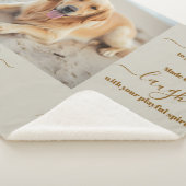 Pet Memorial Foto Sherpa Deken (3/4)