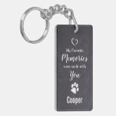 Pet Memorial Foto: Sympathie Dog Pet Loss Memorial Sleutelhanger (Voorkant Links)