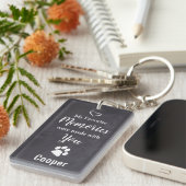 Pet Memorial Foto: Sympathie Dog Pet Loss Memorial Sleutelhanger (Voorkant Rechts)