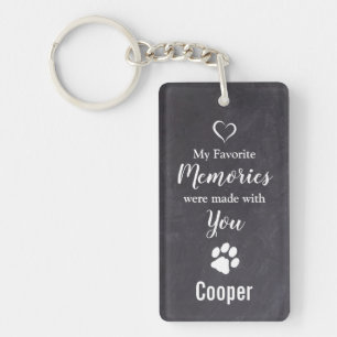 Pet Memorial Foto: Sympathie Dog Pet Loss Memorial Sleutelhanger