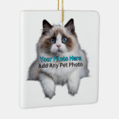 Pet Memorial / Foto toevoegen en personaliseren Keramisch Ornament (Rechts)