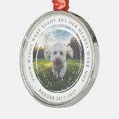 Pet Memorial Foto Uw vleugels waren klaar Metalen Ornament (Links)
