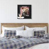 Pet Memorial Foto van Golden Dog Canvas Afdruk (Insitu (Slaapkamer))