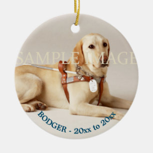 Pet memorial foto vers PERSONALIZE Keramisch Ornament