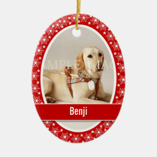 Pet memorial foto vers PERSONALIZE Keramisch Ornament