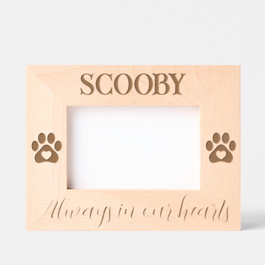 Pet Memorial Gegraveerde Lijstjes (Voorkant)