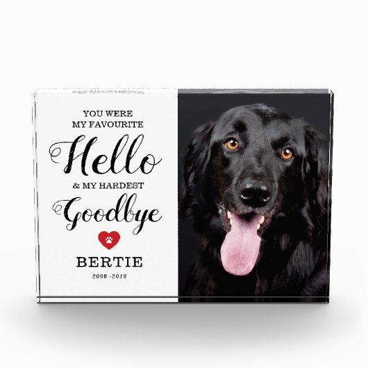 Pet Memorial | Geheugenpagina's behouden Fotoblokken (Voorkant)