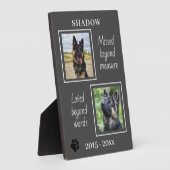 Pet Memorial Gemist Beyond Measure Foto Fotoplaat (Zijkant)