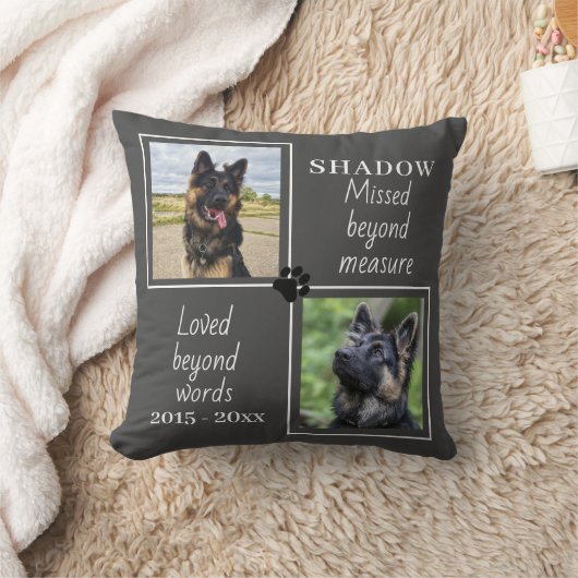 Pet Memorial Gemist voorbij Maatregel Aangepaste F Kussen (Deken)