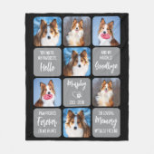 Pet Memorial Gepersonaliseerde 7 Afbeeldingen Coll Fleece Deken (Voorkant)